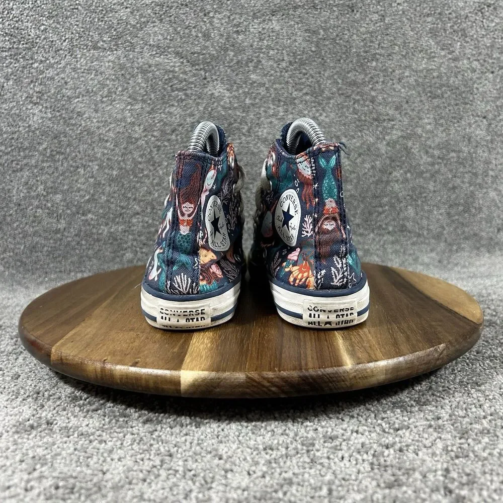 Converse Chuck Taylor All Star Kids Size 1 Mermaid Under The Sea Athletic Shoes